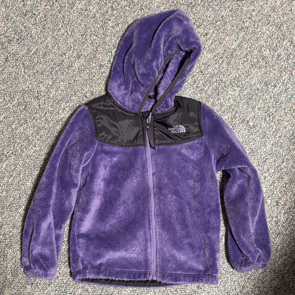 The North Face Purple and Black Fleece Hoodie